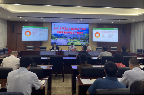 我校召开2023年师范类专业认证工作推进会