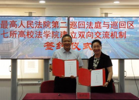 我校法学院与最高人民法院第二巡回法庭签订合作协议